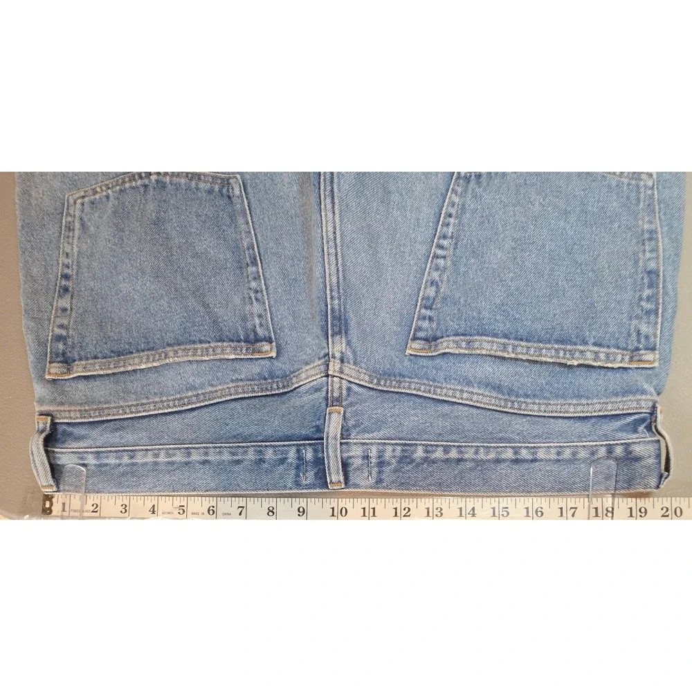 AGOLDE Womens 33 Parker Buttonfly Jean Long Shorts